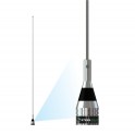 AP8186 - STEELBRAS Antena móvil VHF 1/4 λ para banda aérea ultraflexible.