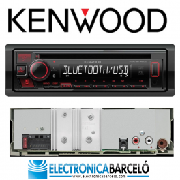 Radio CD Kenwood KDC-BT460U, con USB, Bluetooth y entrada AUX
